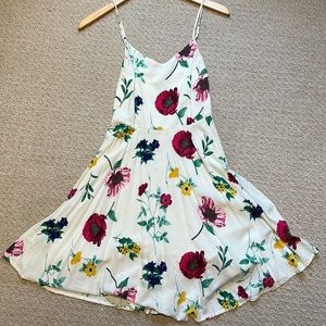 Floral print a-line dress